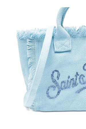 Borsa a mano Vanity in canvas di cotone celeste SAINT BARTH KIDS | VAMI00100404L